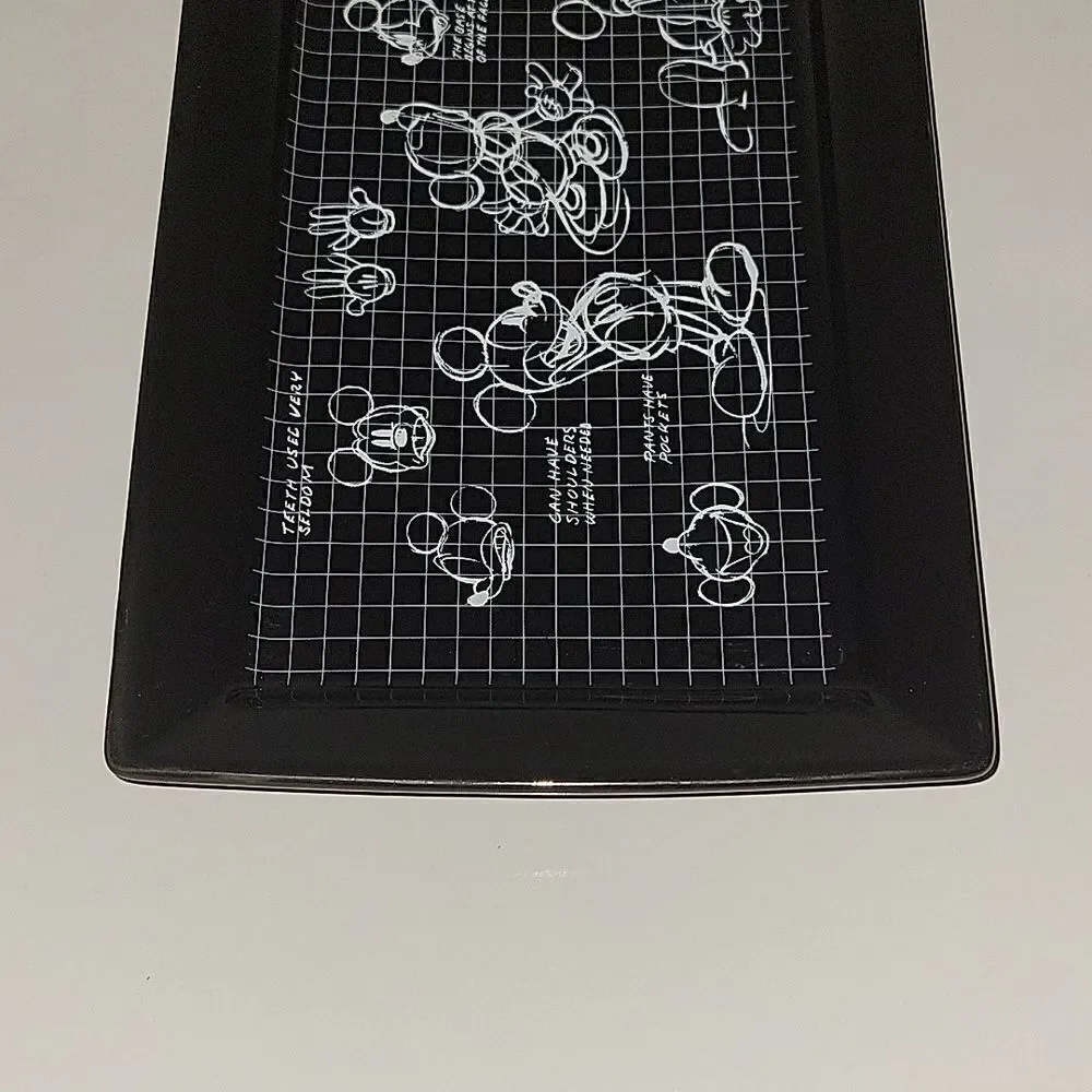 Disney: Mickey Mouse Sketchbook design black serving platter Tray